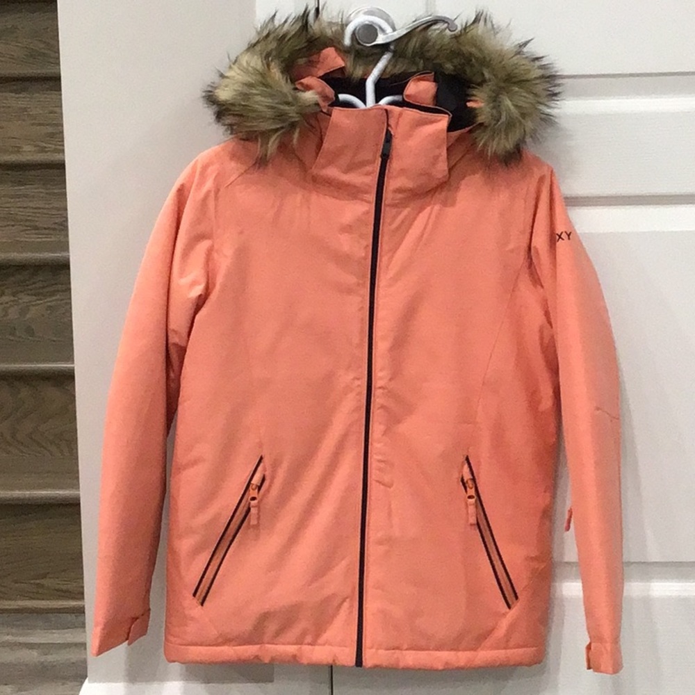 Roxy junior XL salmon pink winter coat